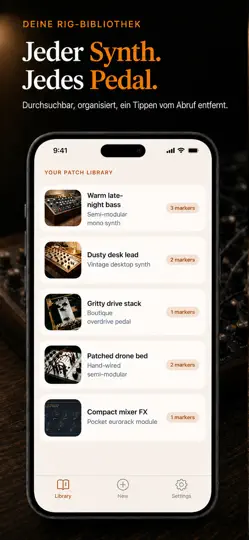 Screenshot von PatchLens: Synth Patches auf dem iPhone 6