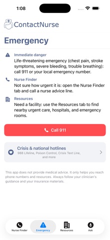 ContactNurse Screenshot 2 of 3