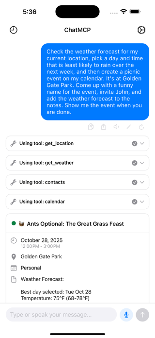 ChatMCP Screenshot 1 of 6