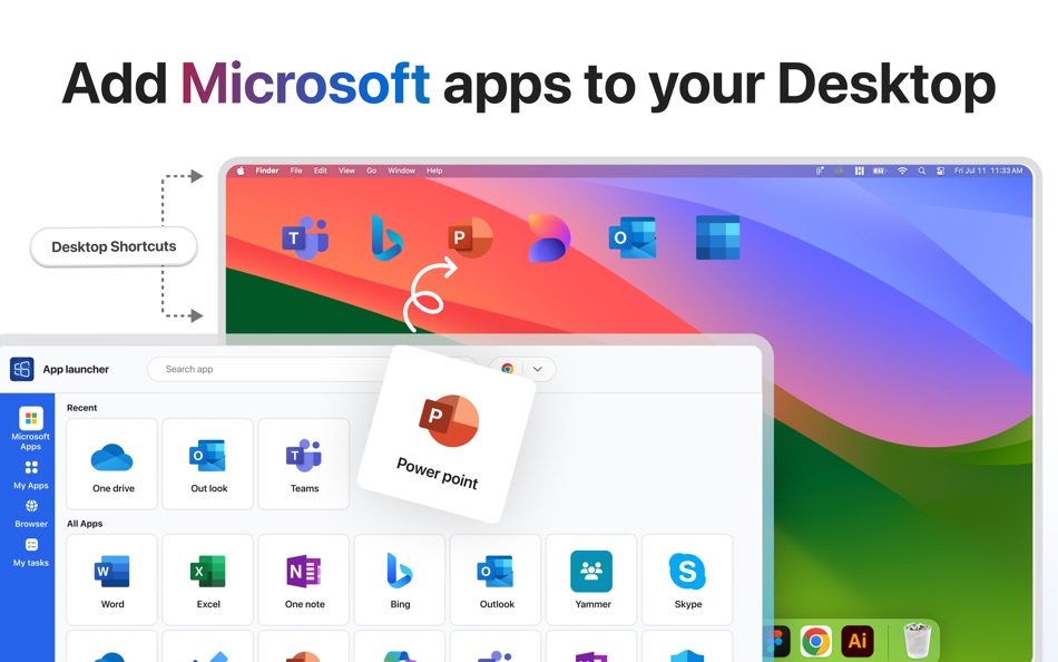 #2. Launcher For Microsoft Apps (macOS) 由: Muhammad Aslam
