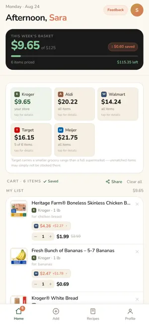 Morning Basket: Compare & Save screenshot 1