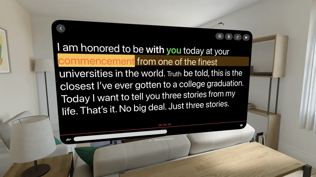 Spatial Teleprompter screenshot 3