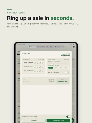 POS AI & Inventory - SalesFlow ipad screenshot 4