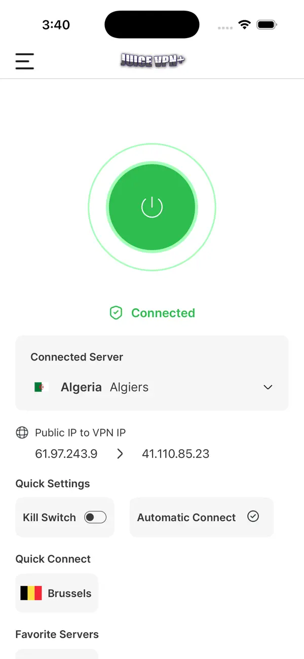 Screenshot #3 pour Juice VPN