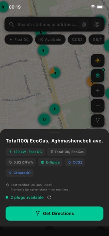 GeoCharge iPhone screenshot