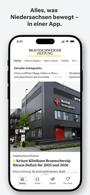 Braunschweiger Zeitung News iPhone screenshot 1