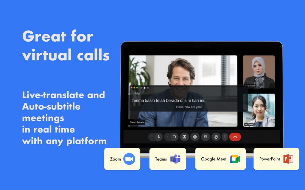 live translator for virtual calls