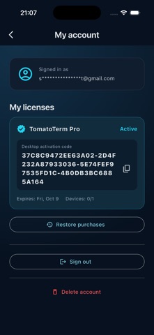 TomatoTermMobile Screenshot 2 of 2