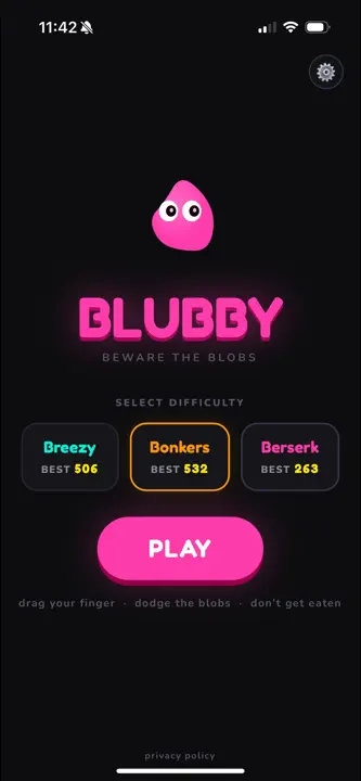 Blubby - beware the blobs screenshot 1