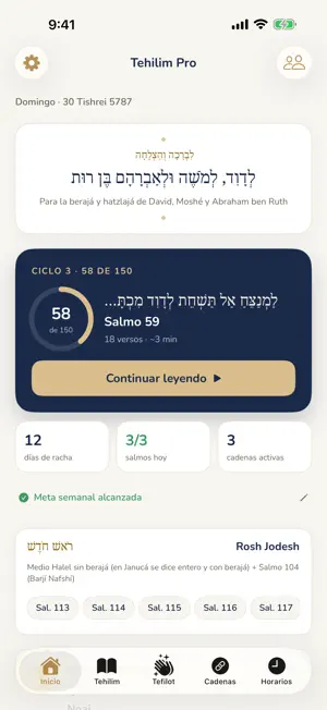 Tehilim Pro: Salmos y Tefilot screenshot 1