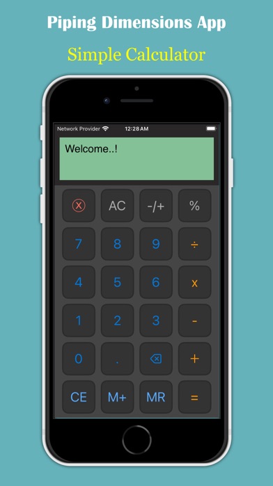 Piping Dimensions App Screenshot