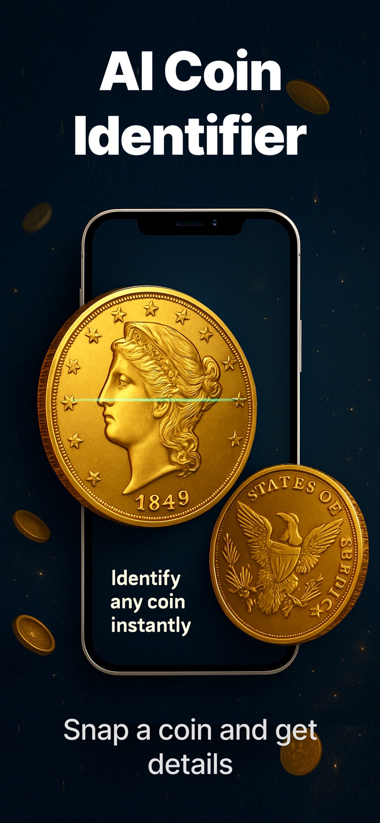 Coin Identifier: Value & Scan iphone screenshot 1