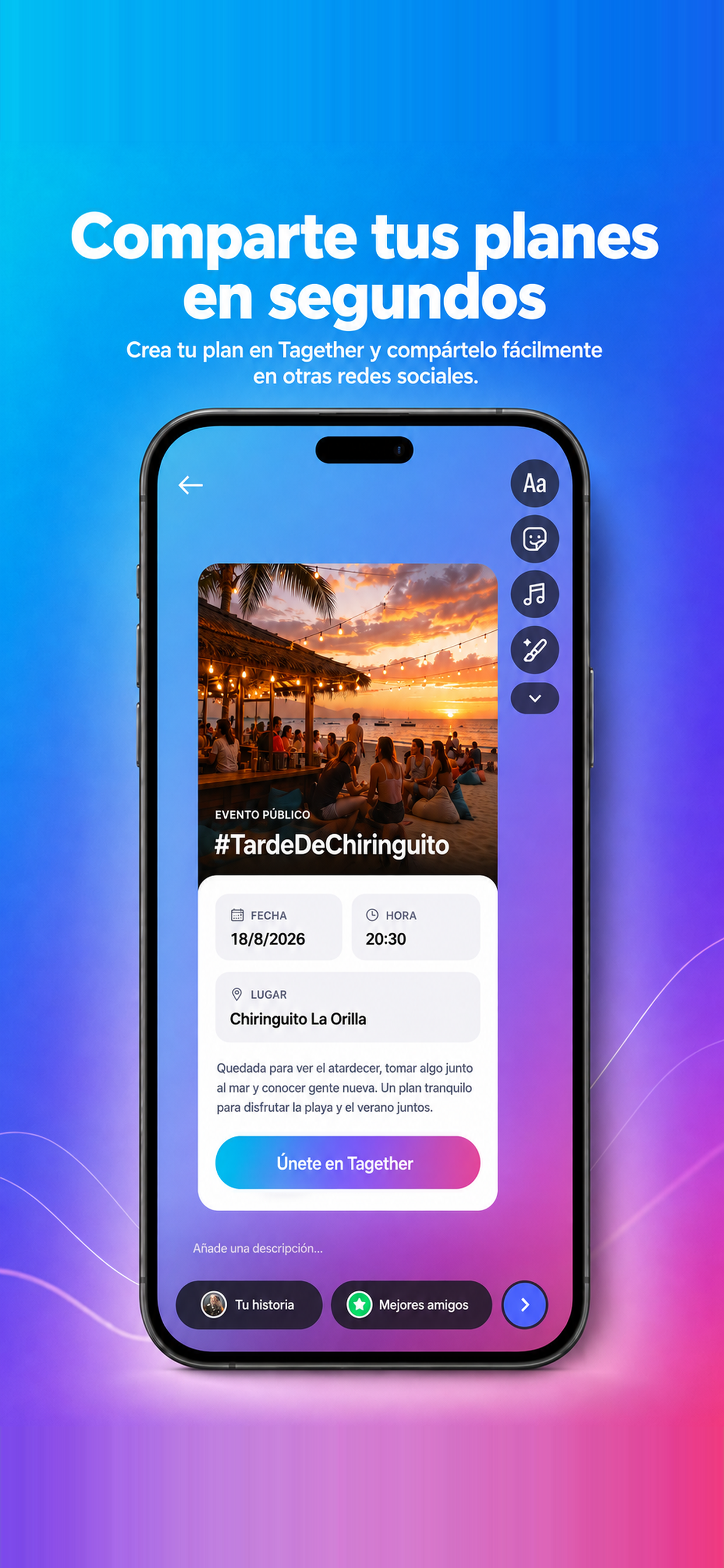 Tagether — Eventos y planes screenshot 4