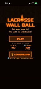 Lacrosse Wall Ball screenshot