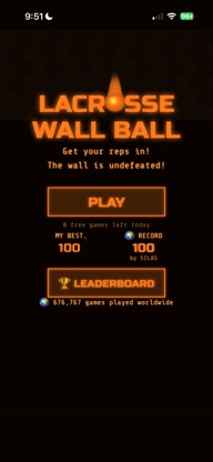 Lacrosse Wall Ball screenshot 1