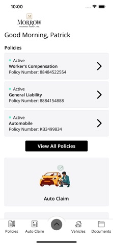 Morrow Insurance Online app screenshot 2
