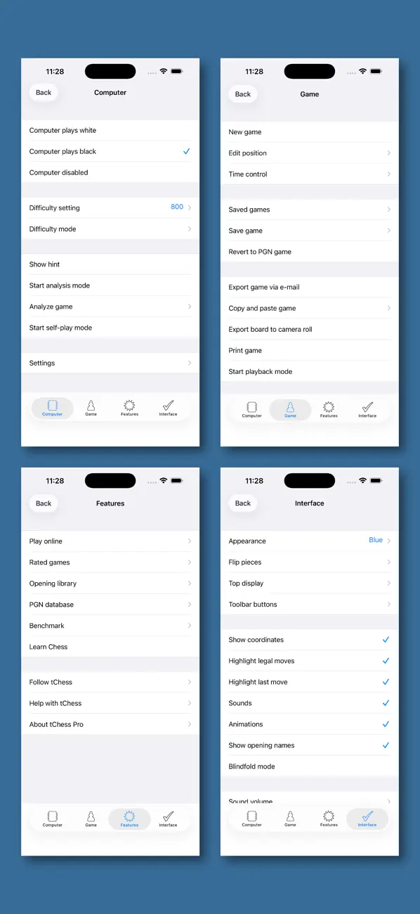 #2. Chess - tChess Pro (iOS) Door: Tom Kerrigan