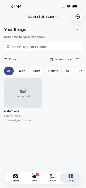 Clutterless App screenshot 2