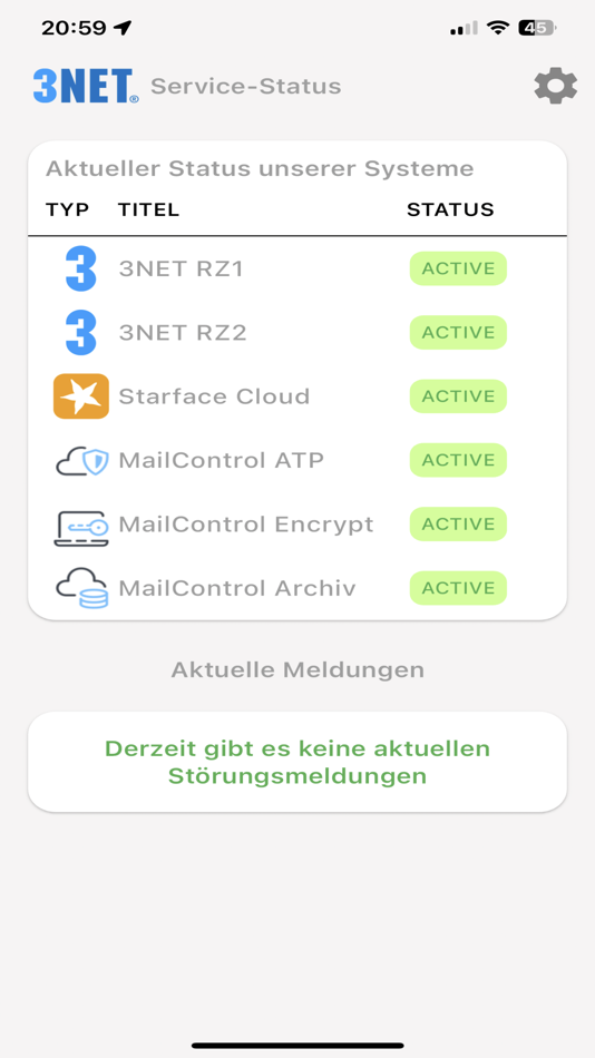 3NET Service Status (iOS) 由: 3Net GmbH