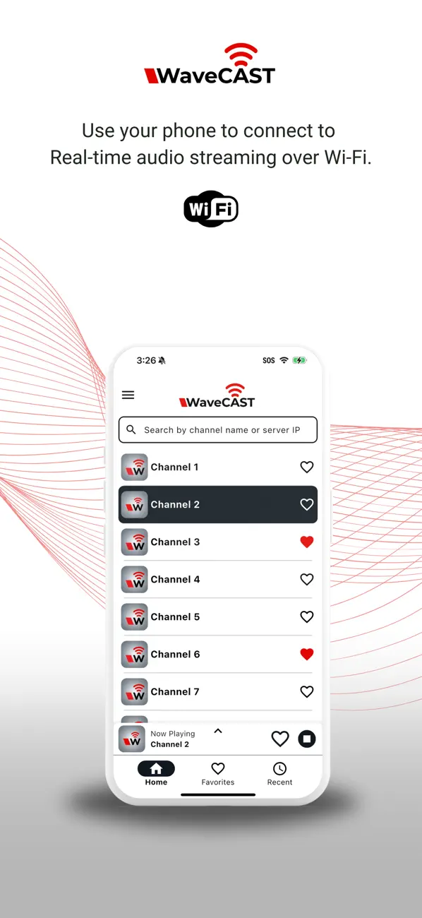 Screenshot #1 pour WaveCAST Audio Receiver