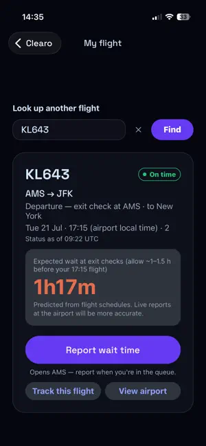Clearo: Passport Wait Times screenshot 3