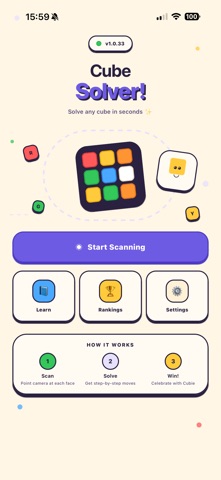 Cubie Solver iPhone screenshot