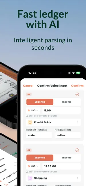PrivaSpend: Fast AI Ledger screenshot 3