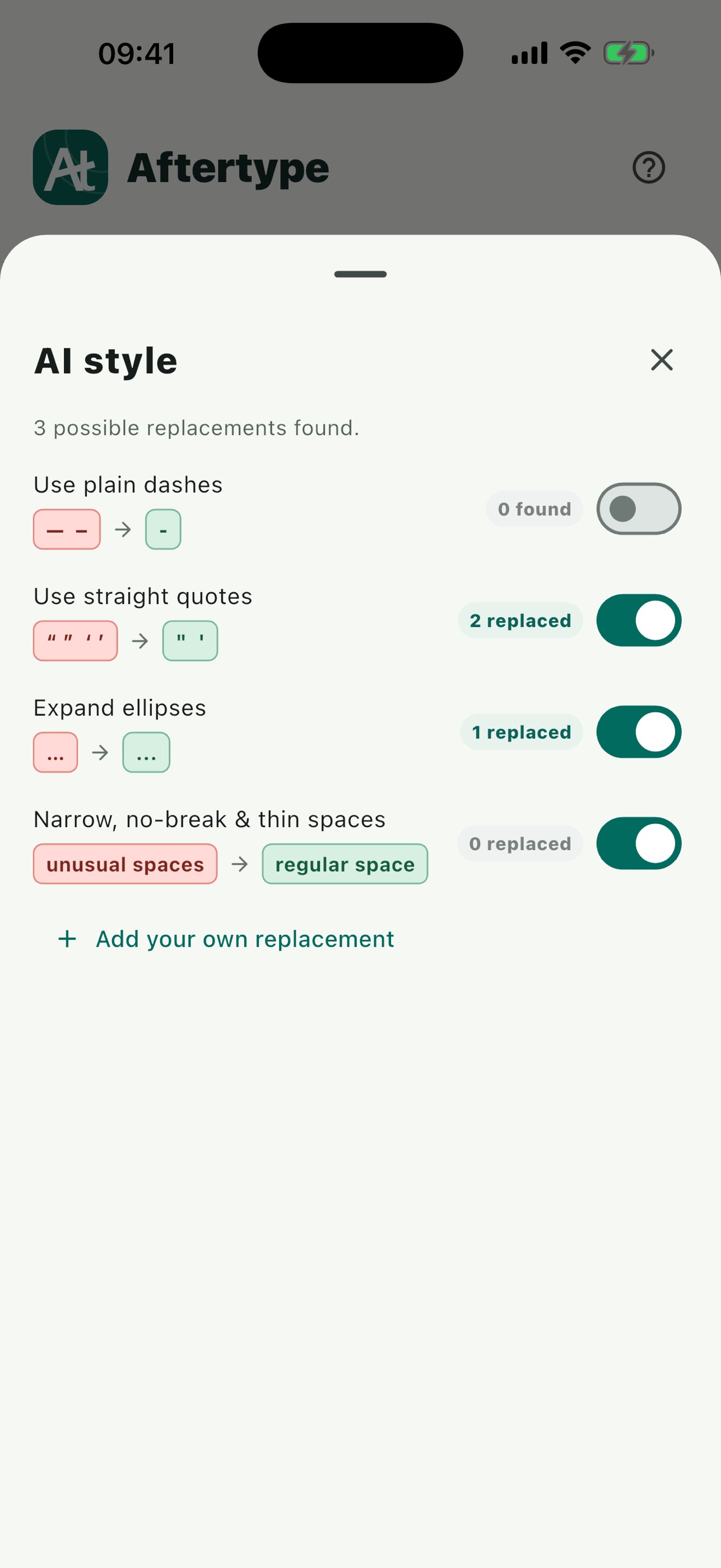 Screenshot 4 of Aftertype