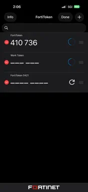 FortiToken Mobile screenshot 2