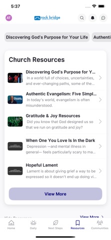 Rock Bridge Church App screenshot