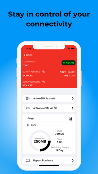 Plex: eSIM Travel & Internet Screenshot