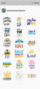 Colorful Quotes Stickers screenshot #2 for iPhone