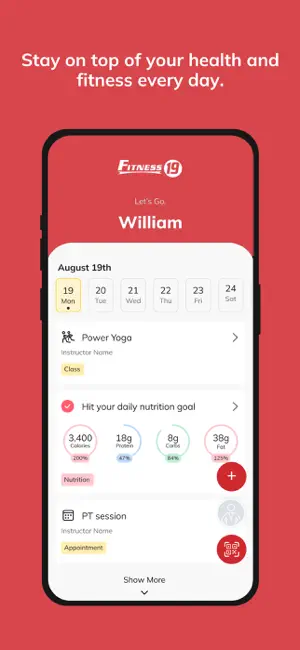 Fitness 19 screenshot 2