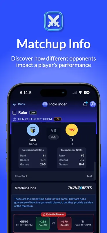 PickFinder: Data-Driven Picks screenshot 5 of 10