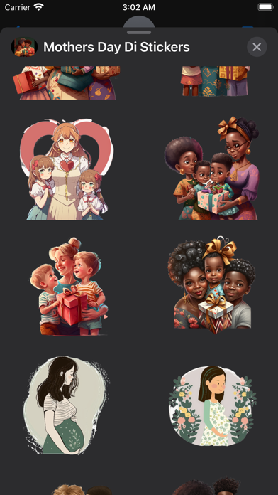 Black Mothers Day Stickers Screenshot