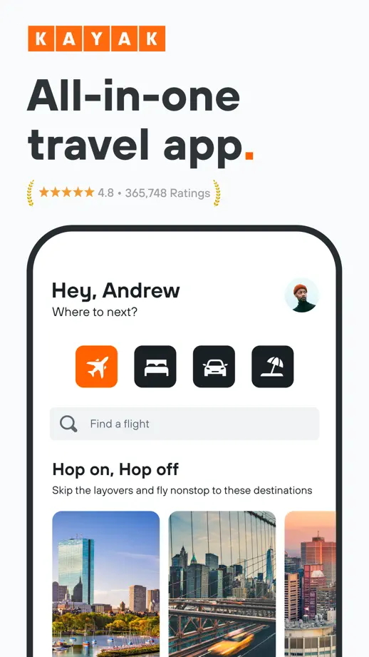 KAYAK, App Store screenshot 1