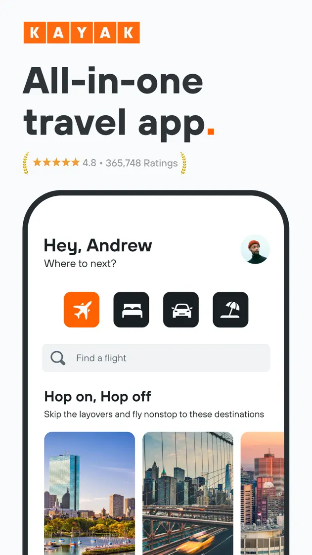 KAYAK, App Store screenshot 1