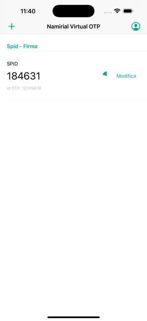 Namirial OTP iPhone screenshot 3
