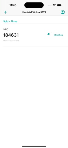 Namirial OTP iPhone screenshot 3