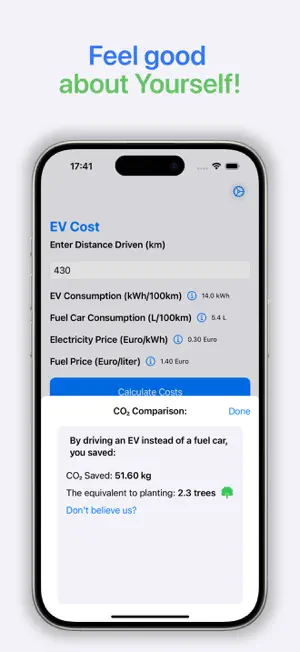 EV Cost screenshot 3