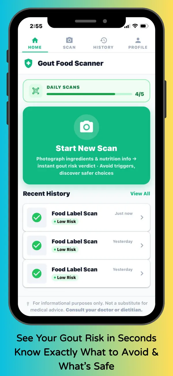 Screenshot #1 pour Gout Food Scanner