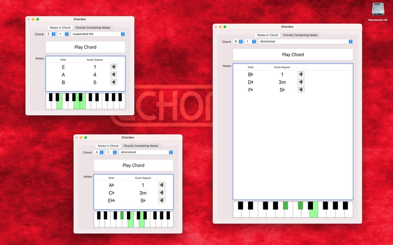 Chordex screenshot