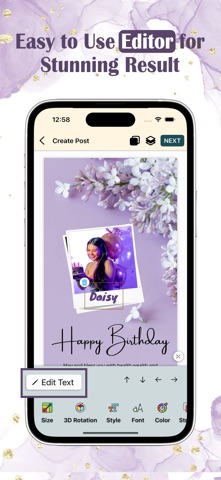 Birthday Wishes: Name On Cake screenshot