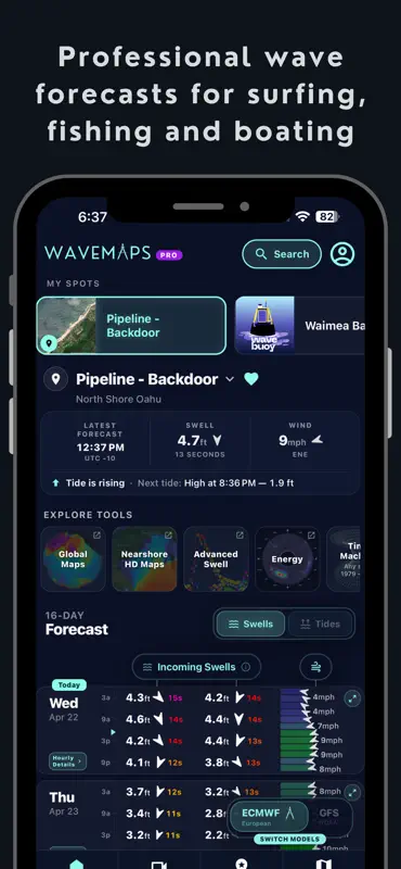 Wavemaps: Wave Forecasts screenshot 1 of 9