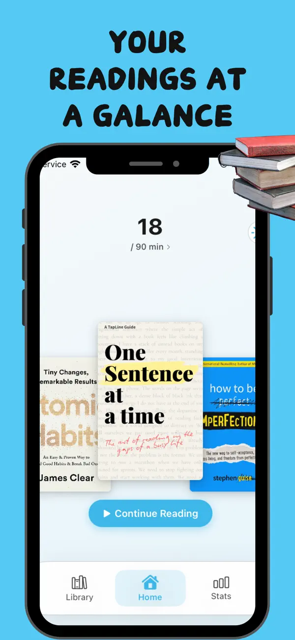 Screenshot #1 pour TapLine: Focus Book Reader