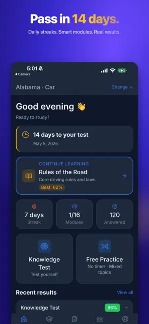 DMV Ace: Permit Practice Test screenshot 2