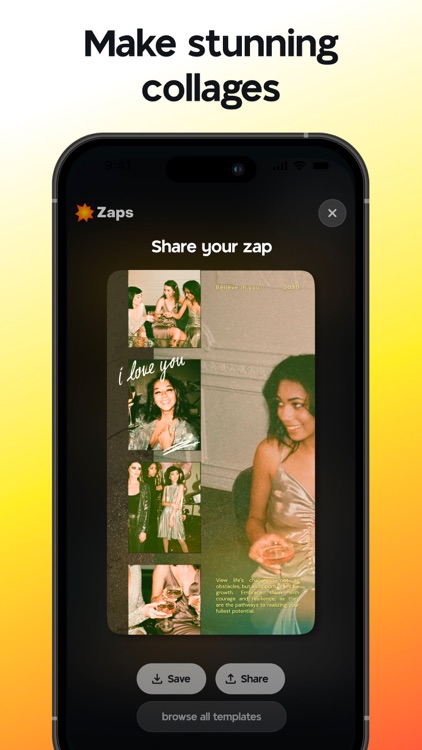 Zaps : Collages, AI Photo Zap