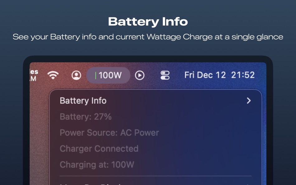 #1. WhatWattage (macOS) 来自: Gabe Perez