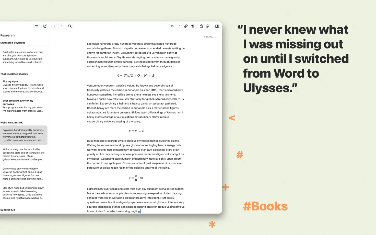 Ulysses, App Store screenshot 2
