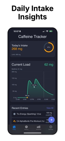 Caffeine Tracker App Screenshot 1 of 10